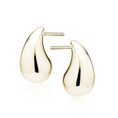 Cercei argint placati cu aur galben Drop 13mm DiAmanti Z2041EG13-DIA